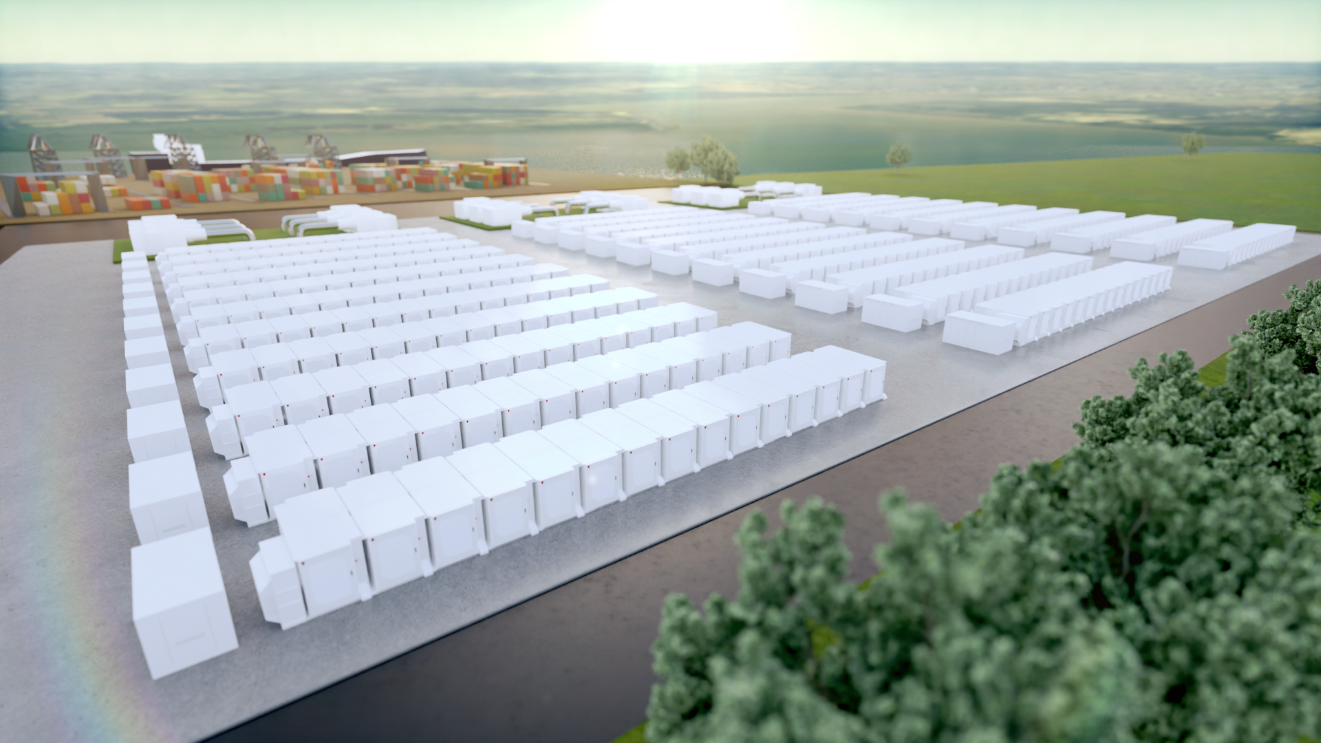 Artists impression of the Gateway battery site
